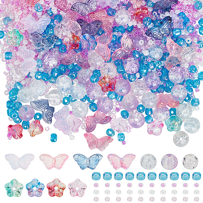 DIY Glass & Seed Beads Jewelry Making Finding Kit DIY-SC0025-69-1