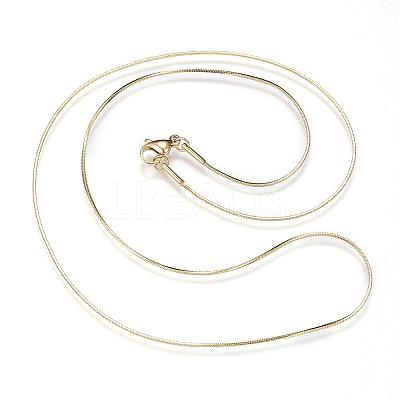 304 Stainless Steel Snake Chain Necklaces NJEW-D285-36-1