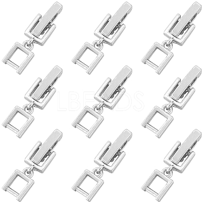 9Pcs Brass Fold Over Clasps KK-SC0004-06P-1
