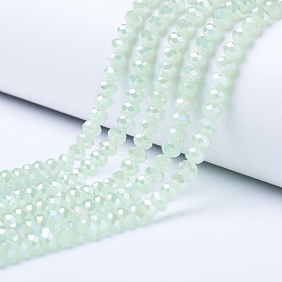 Electroplate Glass Beads Strands EGLA-A034-J8mm-B03-1