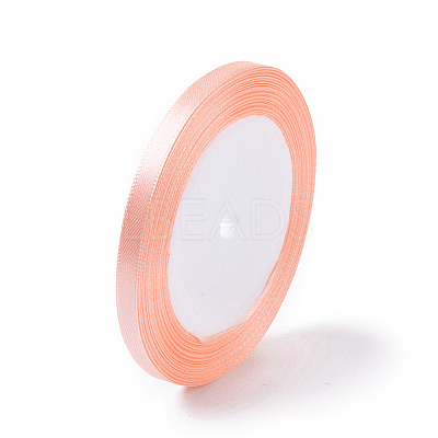 1/4 inch(6mm) Light Salmon Satin Ribbon Wedding Party Decoration X-RC6MMY007-1