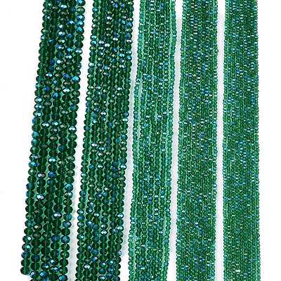 Electroplate Glass Beads Strands EGLA-A044-T2mm-L18-1