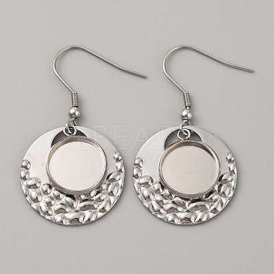 304 Stainless Steel Geometry Dangle Earring Settings FIND-WH0032-74P-02-1
