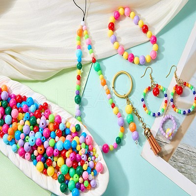 1000Pcs Opaque Acrylic Beads OACR-SZ0001-59-1