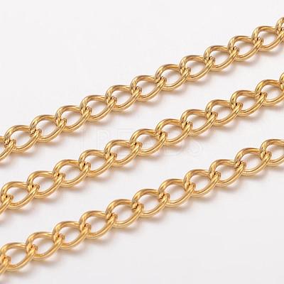 Ion Plating(IP) 304 Stainless Steel Twisted Chains CHS-H007-24G-1