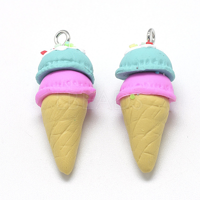 Handmade Polymer Clay Pendants CLAY-Q240-003E-1