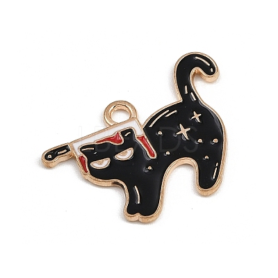 Halloween Alloy Enamel Pendants FIND-I052-01KCG-07-1