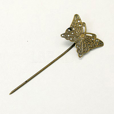 Iron Hair Stick Findings X-IFIN-I010-AB-NF-1