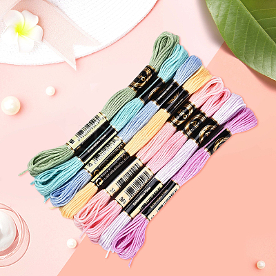 8 Skeins 8 Colors Polyester Sewing Thread OCOR-WH20074-09A-1