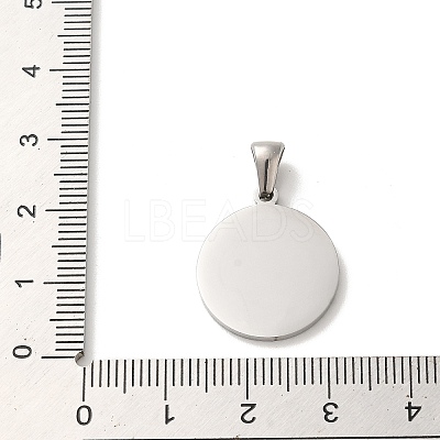 304 Stainless Steel Pendants STAS-I204-Q-P-1