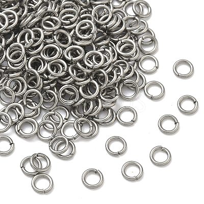 Tarnish Resistant 304 Stainless Steel Open Jump Rings STAS-Q186-02-4x0.7mm-1