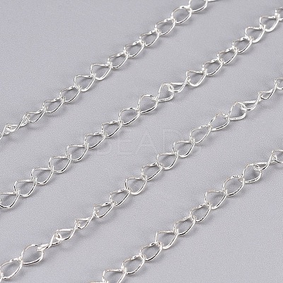 Brass Twisted Chains X-CHC-Q001-5x4mm-S-1