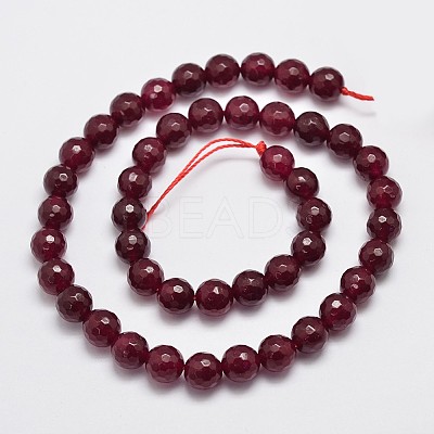 Natural Malaysia Jade Bead Strands G-A147-8mm-A09-1