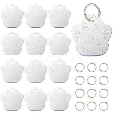 60Pcs 2 Style Aluminum Alloy Pendants ALUM-BC0001-63A-1