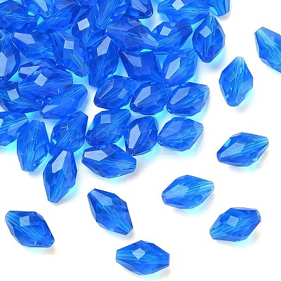 Imitation Austrian Crystal Beads SWAR-F054-9x6mm-25-1
