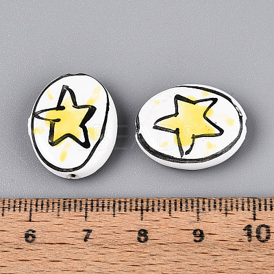 Handmade Porcelain Beads PORC-T134-07-1