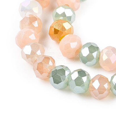 Electroplate Glass Beads Strands GLAA-T023-B16-03-1