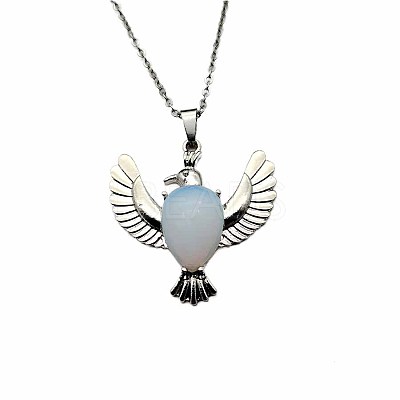 Peace Dove Water Droplet Crystal Necklace Pendant Fashion Ornament Simple Pendant VL5109-7-1