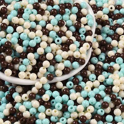 Opaque Acrylic Beads OACR-H118-07B-11-1