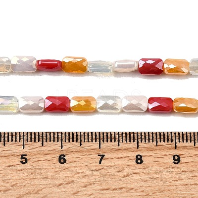 Electroplate Glass Beads Strands EGLA-D300-05-06-1