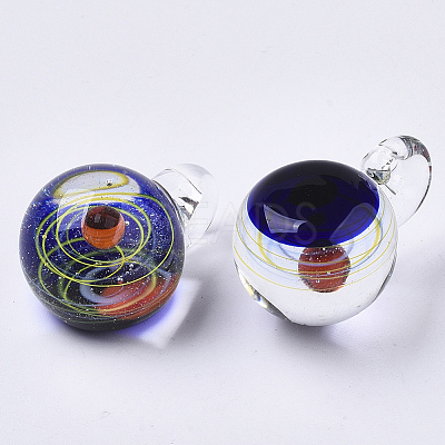 Handmade Lampwork Pendants LAMP-N021-005A-1