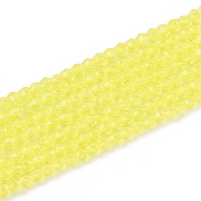 Transparent Glass Beads Strands GLAA-H021-03-23-1