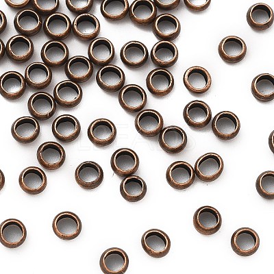 Brass Crimp Beads KK-S509-01RC-01-1