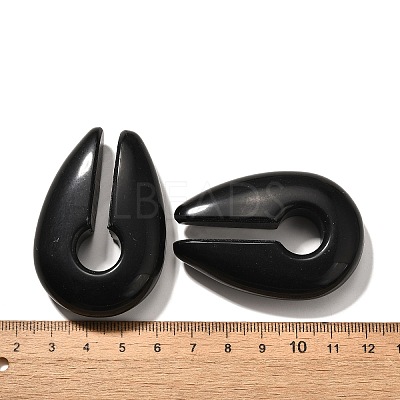 Natural Obsidian Ear Plugs Gauges G-I359-13D-03-1