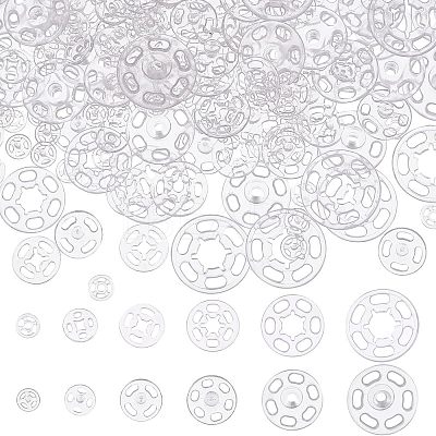 180 Sets 6 Style Sewing Snap Button AJEW-NB0003-47-1