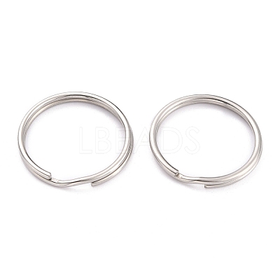 Non-Tarnish 304 Stainless Steel Split Key Rings X-STAS-H153-02P-1