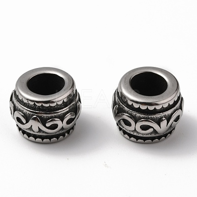 304 Stainless Steel European Beads STAS-Z015-26AS-1