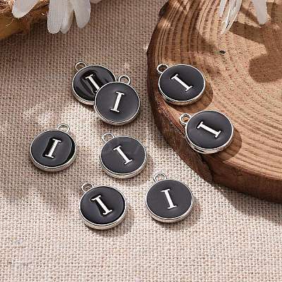 Platinum Plated Alloy Charms LS-ENAM-S118-02I-P-1