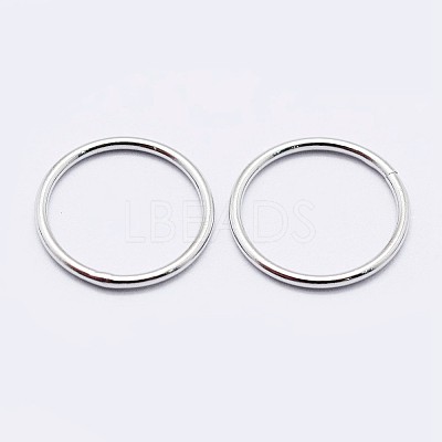 925 Sterling Silver Soldered Closed Jump Rings STER-F036-03P-1x8-1