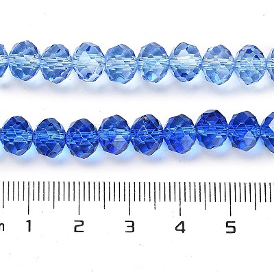 Transparent Painted Glass Beads Strands X1-DGLA-A034-T8mm-A01-1