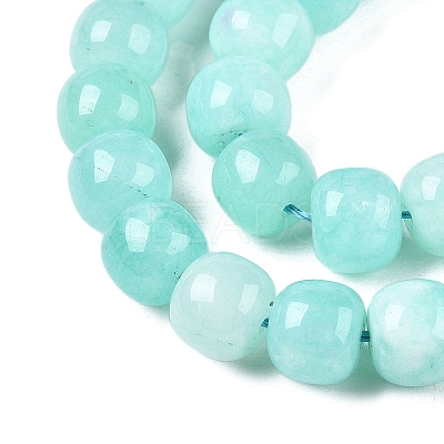 Dyed Natural White Jade Beads Strands G-T138-S09-1