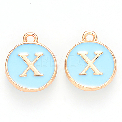 Golden Plated Alloy Enamel Charms LS-ENAM-S118-04X-1