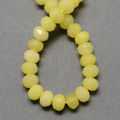 Natural White Jade Beads X-G-R171-4x6mm-M-1