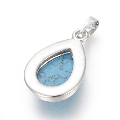 Synthetic Turquoise Pendants G-L512-C02-1