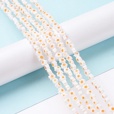Handmade Millefiori Glass Bead Strands LAMP-J035-4mm-73-1