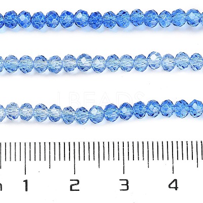 Transparent Painted Glass Beads Strands X-DGLA-A034-T1mm-A01-1