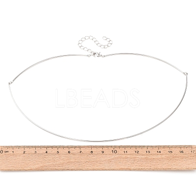 1.5MM Brass Torque Choker Necklaces KK-CBA3297-12P-1
