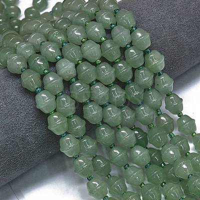 Natural Green Aventurine Beads Strands G-K389-D13-01-1