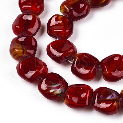 Handmade Milleflori Glass Beads Strands LAMP-M018-01A-08-1
