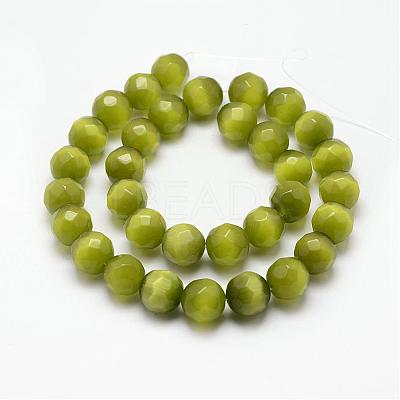 Cat Eye Beads Strands CE-k002-8mm-M-1