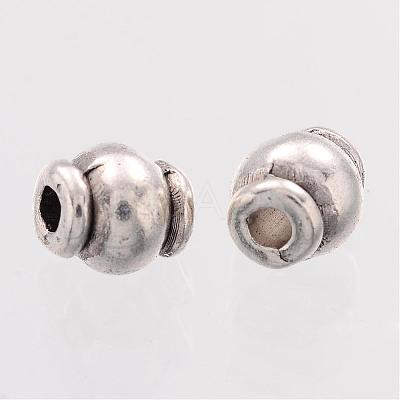 Barrel Tibetan Silver Spacer Beads AB608-1