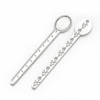 Tibetan Style Alloy Cabochon Setting X-TIBE-R001-01AS-1