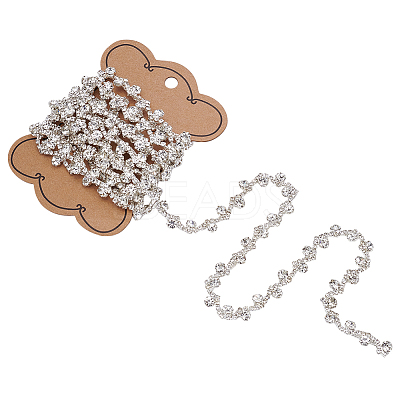 2.5 Yards Brass Rhinestone Strass Chains CHC-UN0001-05-1