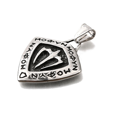 304 Stainless Steel Pendants STAS-R163-01AS-1