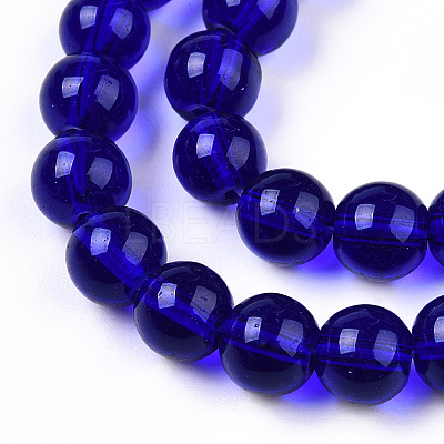 Transparent Glass Beads Strands X-GLAA-T032-T6mm-15-1