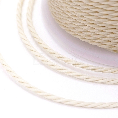 Round Waxed Polyester Cord YC-G006-01-1.0mm-12-1